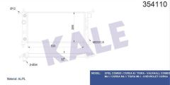 Kale 354110 Radyatör Opel Combo Corsa B Tıgra