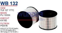 WUNDER WB132 MAZOT  FİLTRESİ - AUDI Q7-CAYENNE-VW TOUAREG 3,0 TDİ