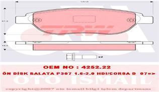 Trw Gdb1464 Fren Balatası Ön Fıssız 500 2007 Sonrası Lınea 2007 Sonrası Doblo 2001 Sonrası /