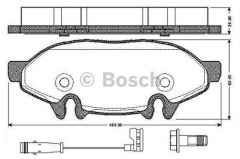 Bosch 986494081 Fren Balatası Ön Vıano 2003 Sonrası Vıto W639 03-