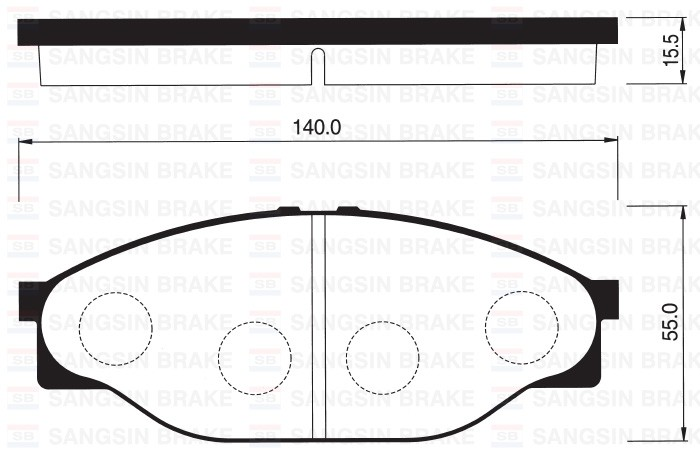 Sangsıng Sp1139 Fren Balatası Ön Toyota Hıace Mınıbüs 90 95 Hılux