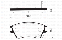 Sangsıng Sp1147 Fren Balatası Ön Elantra Xd 1.5 00-06