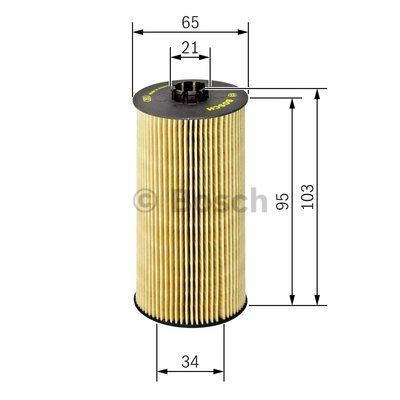 Bosch F026407157 Yağ Filtresi Golf Vıı  2012 Sonrası Passat  2014 Sonrası / A3  2012 Sonrası A4