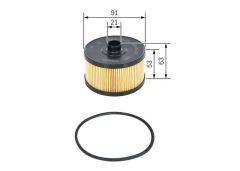 Bosch F026407173 Yağ Filtresi Bmw 1 F20 F21  2010 Sonrası Bmw 3 F30 F80 12-