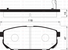 Sangsıng Sp1154 Fren Balatası Arka Sorento 2.5 Crdı 3.5 V6-2.4 02