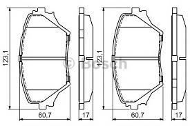 Bosch 986424719 Ön Balata Rav 4 Iı 1.8 Vvtı-2.0Vvtı-2.0 D-4D 4Wd