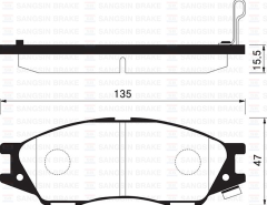 Sangsıng Sp1156 Fren Balatası Ön Almera 2003-2007 Opel Astra G Coupe