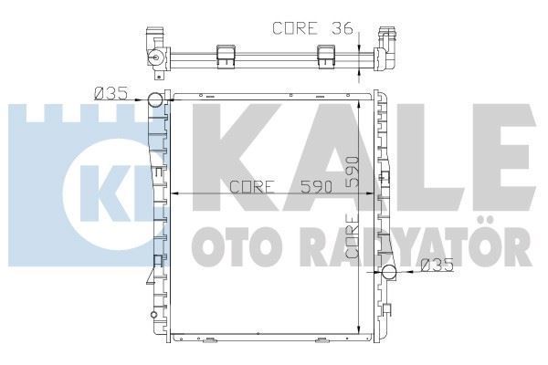 Kale 354200 Su Radyatörü Bmw X5 E53 590X589X40
