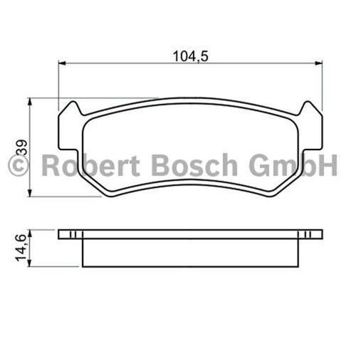 Bosch 986494133 Fren Balatası Arka Aveo T250 T255 2005 Sonrası Lacettı 04-