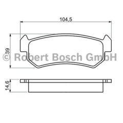 Bosch 986494133 Fren Balatası Arka Aveo T250 T255 2005 Sonrası Lacettı 04-