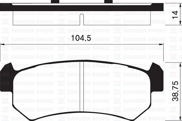 Sangsıng Sp1160 Fren Balatası Arka Aveo T250 T255 2005 Sonrası Lacettı 04-