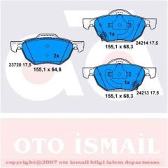 Bosch 986494135 Fren Balatası Ön Accord 03-