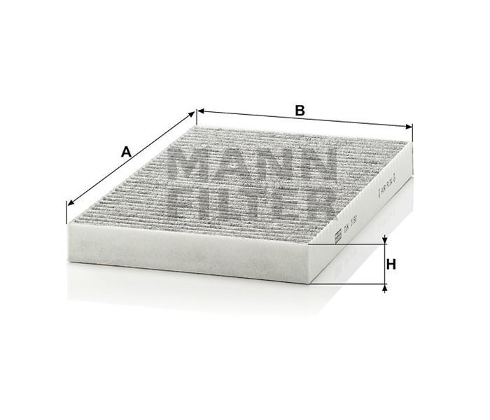 Mann Cuk3192 Polen Filtresi 100 1990 Sonrası A6 94-97 Karbonlu