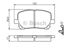 Bosch 986424761 Fren Balatası Ön Avensıs 03-08 2.0 Vvtı