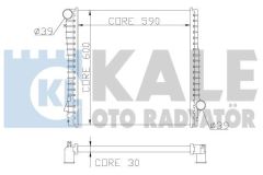 Kale 354300 Su Radyatörü Bmw X5 E53 Brazıng 590X598X26
