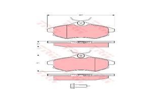 Trw Gdb1495 Fren Balatası Ön C2 2002 Sonrası C3 02-