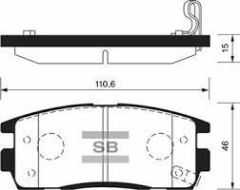Sangsıng Sp1205 Fren Balatası Arka Antara 2.4 3.2 V6 2.0 Cdtı 06-