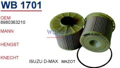 WUNDER WB1701 MAZOT FİLTRESİ - ISUZU D-MAX