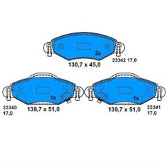 Bosch 986424788 Fren Balatası Ön Yarıs 03-10 1.5 Vvtı 1.4 D4D Küp