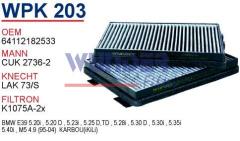 WUNDER WPK203 POLEN FİLTRESİ - BMW 5 SERİE E39 (iKiLi KARBONLU)