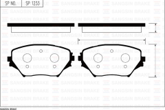Sangsıng Sp1233 Fren Balatası Ön Rav 4 Iı 1.8 Vvtı 2.0Vvtı 2.0 D4