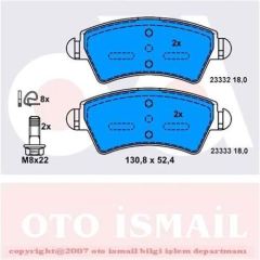 Bosch 986424801 Fren Balatası Ön 206 Cc 1998-2000