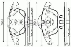 Bosch 986494169 Fren Balatası Ön S-Max 2006 Sonrası Mondeo Iv 2007 Sonrası Galaxy I