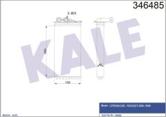 Kale 346485 Kalorifer Radyatörü 3008 5008 / Ds5 Mekanık