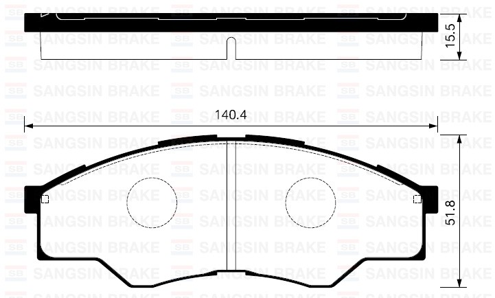 Sangsıng Sp1276 Fren Balatası Ön Hılux Iıı Pıckup 2.5D 4D 2006 Sonrası Gdb