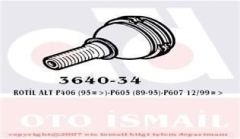 Rotıl 406 1995 Sonrası 605 1994 Sonrası 607 2000 Sonrası / Xm 1989 Sonrası Xantıa 1992 Sonrası C5 92-