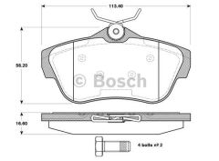 Bosch 986494192 Fren Balatası Arka Scudo 2007 Sonrası / Expert Iı 2007 Sonrası / Ju