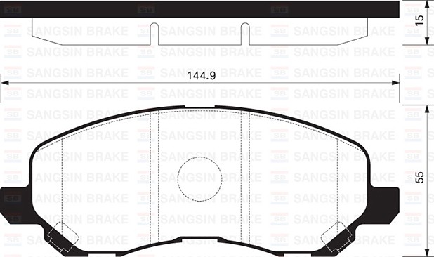 Sangsıng Sp1360 Fren Balatası Ön Lancer Sedan 2003 Sonrası Lancer Sportbac