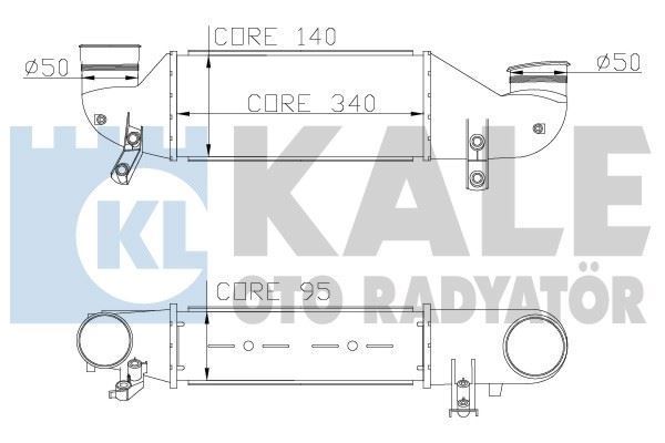 Kale 346500 Turbo Radyatörü Fıesta Iv 1995 Sonrası 1.8 Td Focus I 1998 Sonrası 1.8