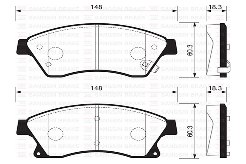 Sangsıng Sp1362 Fren Balatası Ön Astra J 1.3 Cdtı 1.4 1.4 Turbo 1