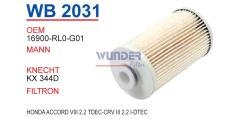 WUNDER WB2031 MAZOT  FİLTRESİ - HONDA ACCORD VIII 2.2 DTEC-CR-V I