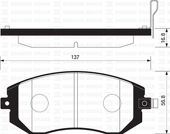 Sangsıng Sp1367 Fren Balatası Ön Subaru Forester 2.0.2.0S Turbo 2