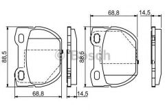 Bosch 986424827 Arka Balata Defender(90-98)