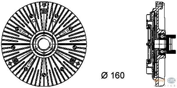 BEHR 8Mv376732-111 Fan Termıgı Bmw 3 E36 Bmw 5 Bmw 7 Bmw Z3 Bmw X