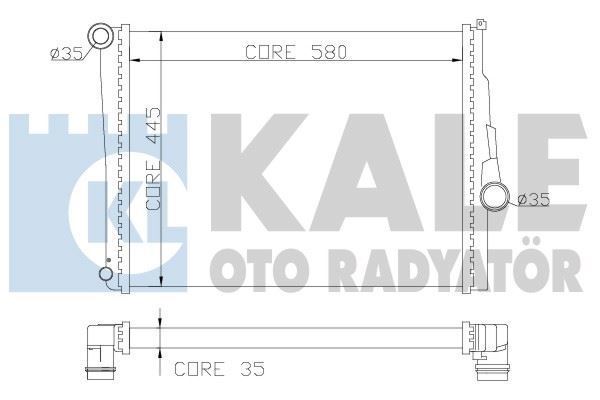 Kale 354400 Su Radyatörü Bmw 3 E46  Brazıng 582X449X32