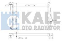 Kale 354400 Su Radyatörü Bmw 3 E46  Brazıng 582X449X32