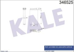 Kale 346525 Kalorifer Radyatörü Kappa 1994 Sonrası / 166 1998 Sonrası Mekanık