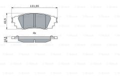 Bosch 986424840 Disk Balata Bp2455