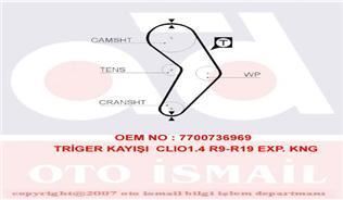 Triger Eksantrik Kayışı R9 R19 Clıo Express Kangoo Megane 1.4 8V