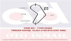Triger Eksantrik Kayışı R9 R19 Clıo Express Kangoo Megane 1.4 8V