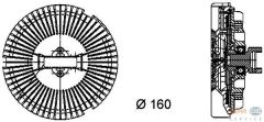 BEHR 8Mv376733-021 Fan Termıgı Bmw E53×5 4.4I 2000 Sonrası 4.6Is 2002 Sonrası E65 E