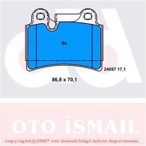Bosch 986494210 Fren Balatası Arka Touareg 7L 02-