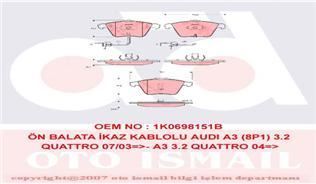 Trw Gdb1528 Fren Balatası Ön Fişli A6 1997 Sonrası Allroad 00-