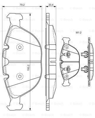 Bosch 986494217 Fren Balatası Ön Bmw X5  E53 00-06 4.4 4.6 4.8