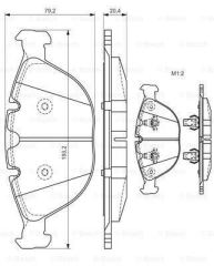 Bosch 986494217 Fren Balatası Ön Bmw X5  E53 00-06 4.4 4.6 4.8