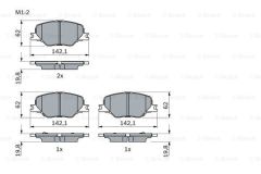 Bosch 986424868 Balata Fren Ön 16''(Opel : Insıgnıa B 17-)